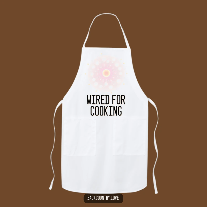 Funny Energy Nodes Apron: Glowing Network, Tech Kitchen, Chef Gift