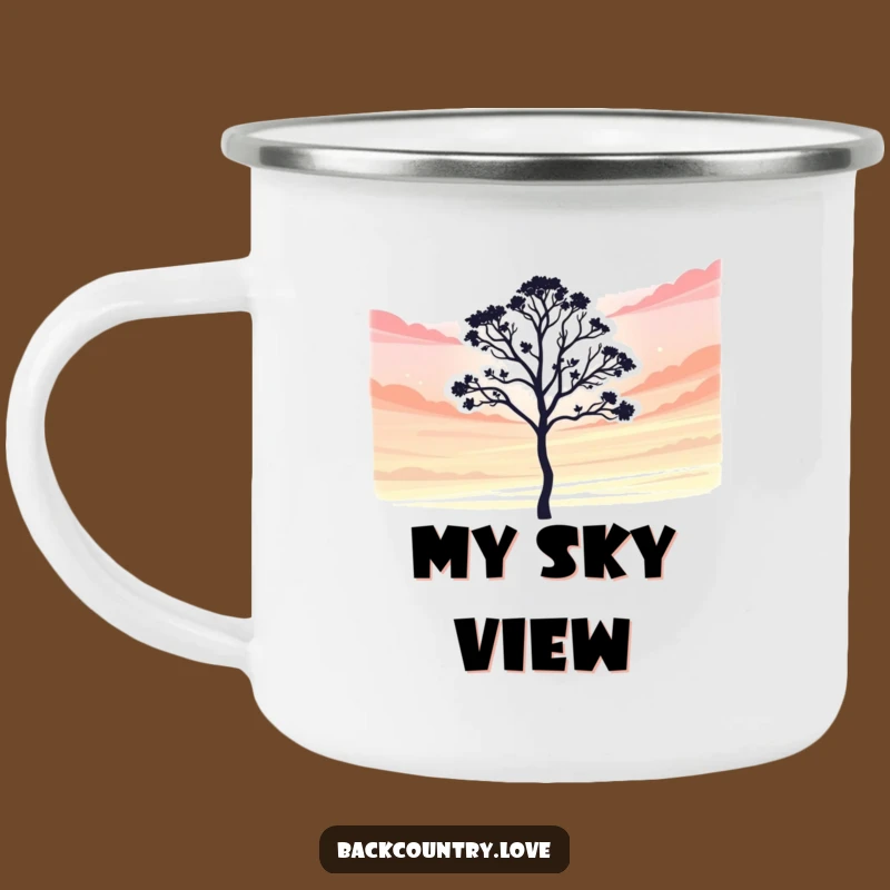 Funny Lone Tree Camping Mug: Sip Nature's Humor Under the Stars
