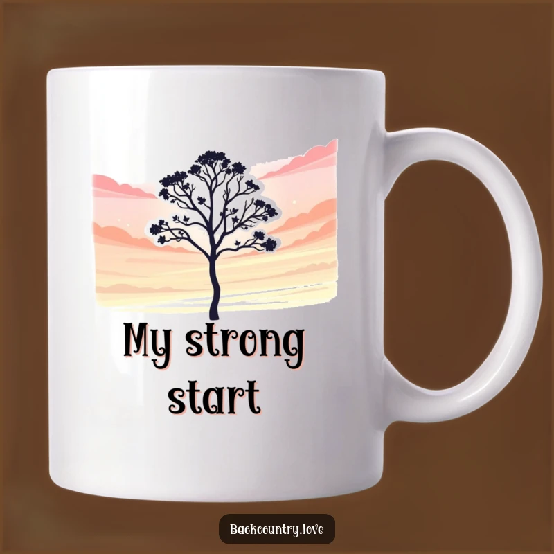 Funny Lone Tree Mug: A Ray of Sunshine and Humor for Your Day