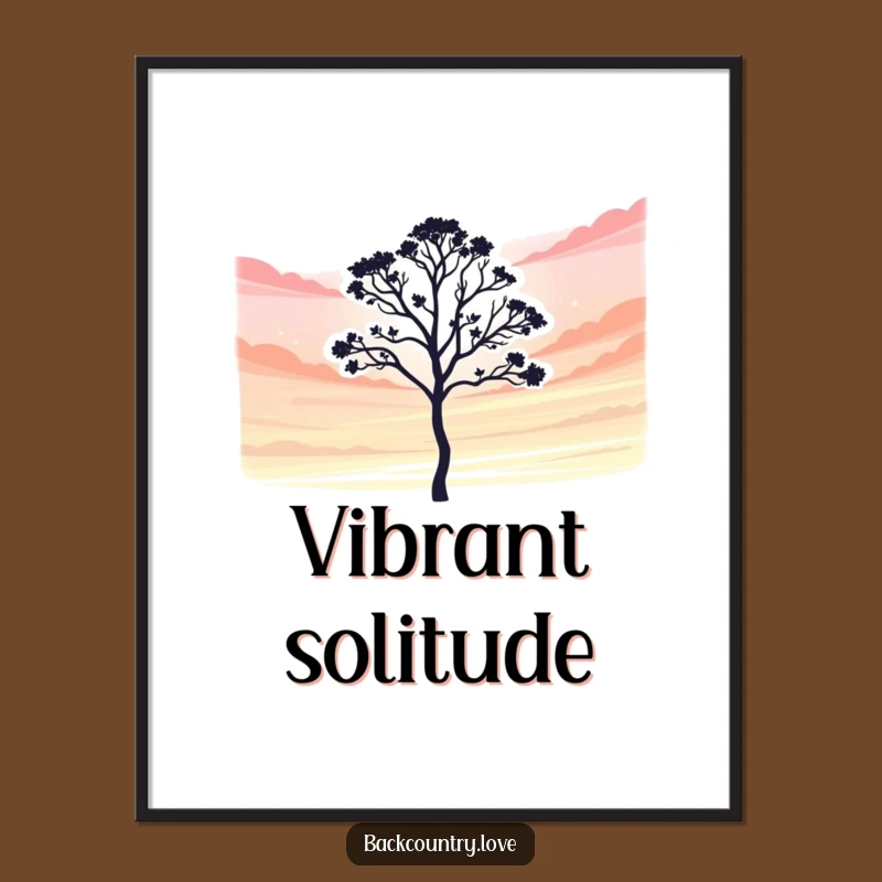 Funny Lone Tree Digital Art: Bring Vibrant Nature and Humor Home