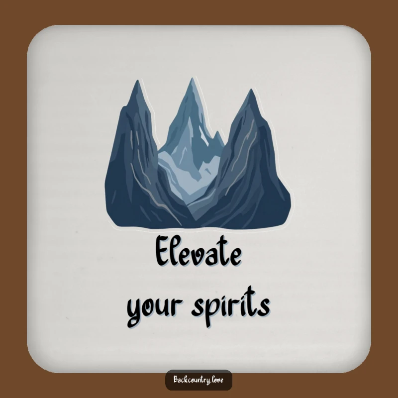 Funny Jagged Peaks Landscape Coasters: Protect Surfaces with Minimalist Art