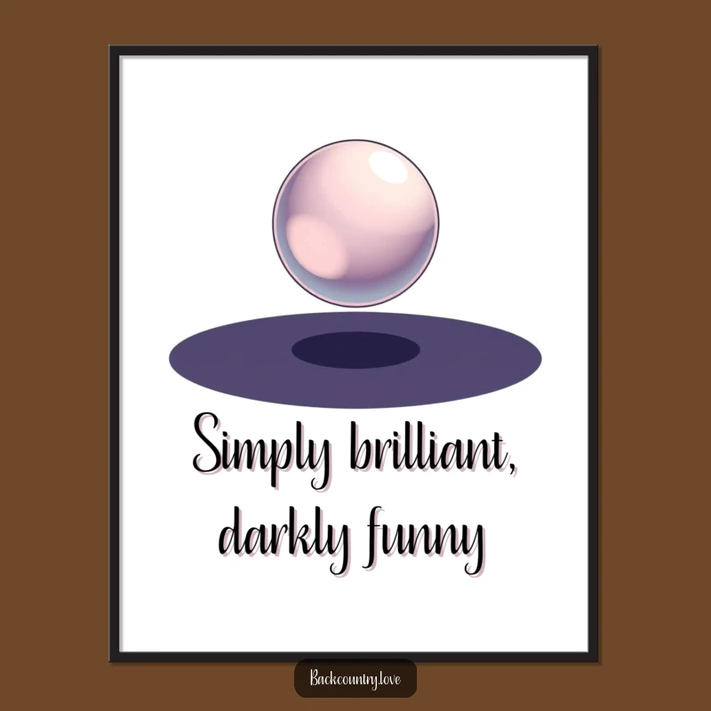 Free Printable Wall Art: Polished Metallic Sphere - Funny Downloadable Art