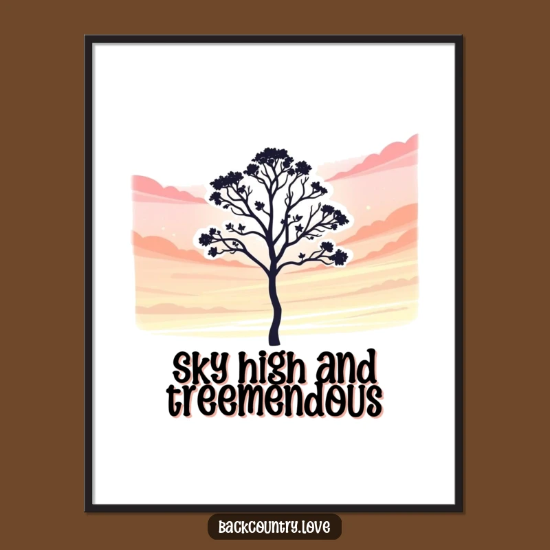 Funny Free Printable Wall Art: Lone Tree for Vibrant, Bold Decor