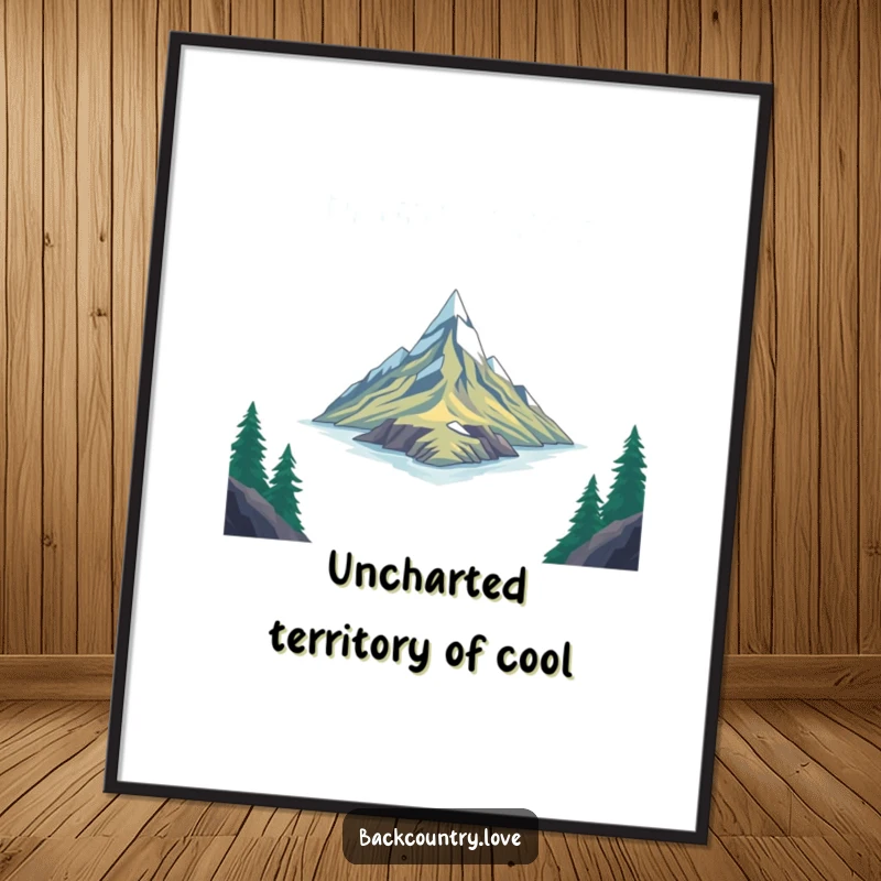 Funny Free Printable Wall Art featuring a sharp, angular design that represents a remote, untouched, and solitary place.