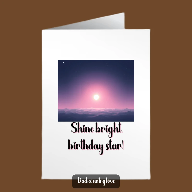 Free Printable Birthday Card: Funny Glowing Dot for a Stellar Celebration