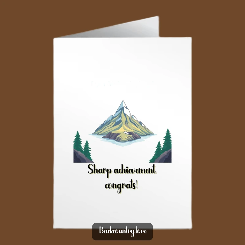 Free Printable Congrats Card: Funny Remote Place for Reaching New Heights