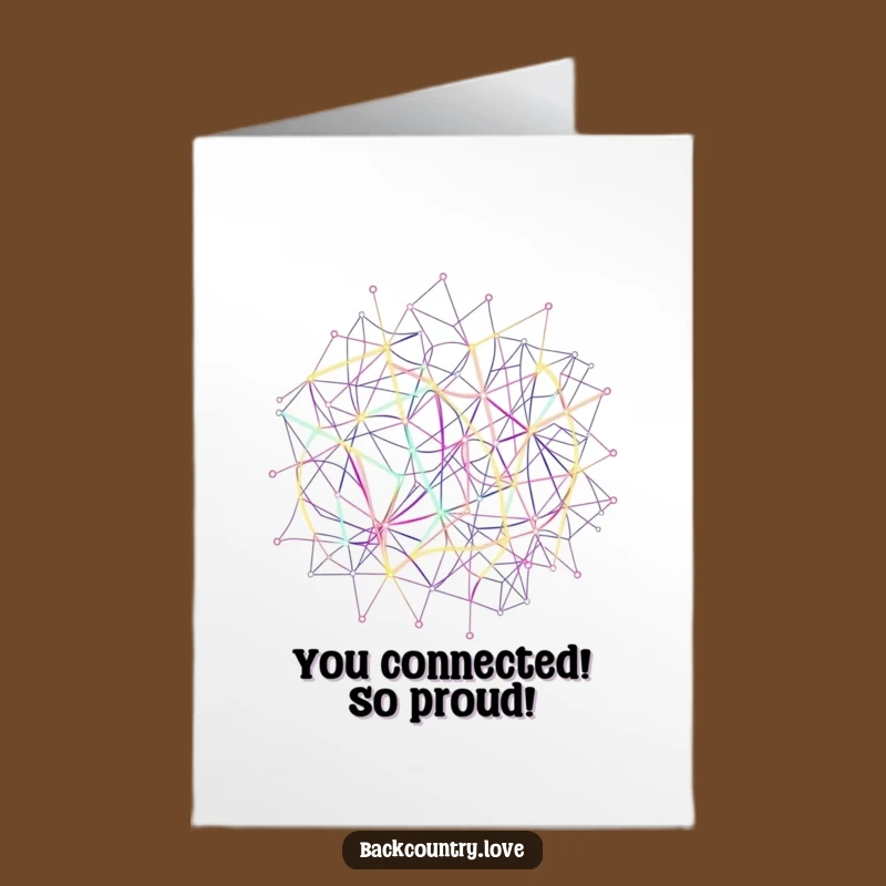 Free Printable Congrats Card: Neon Network - Funny Downloadable Gift
