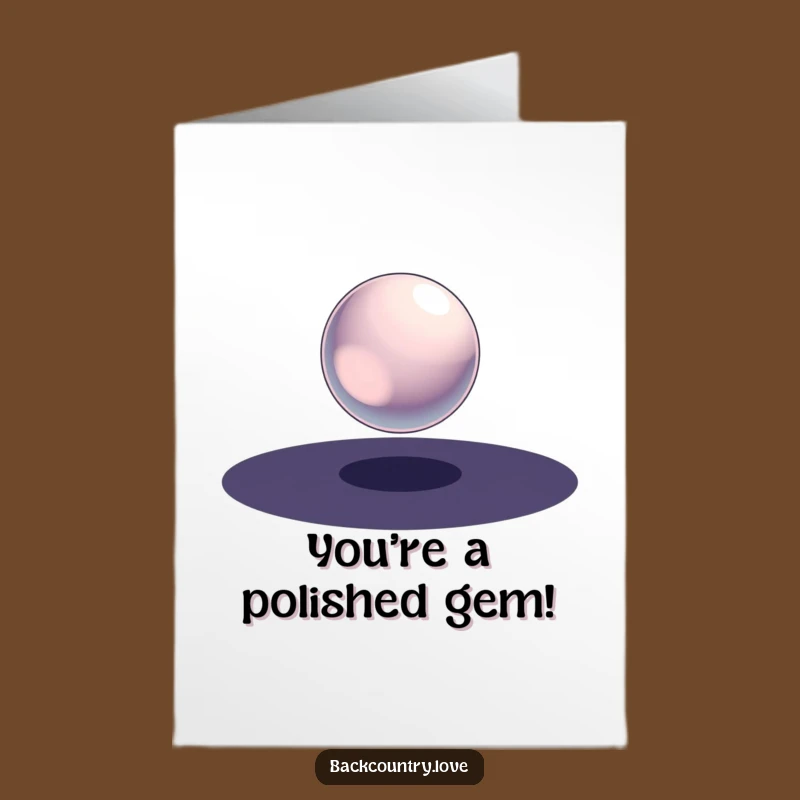 Free Printable Congrats Card: Metallic Sphere - Funny Downloadable Gift