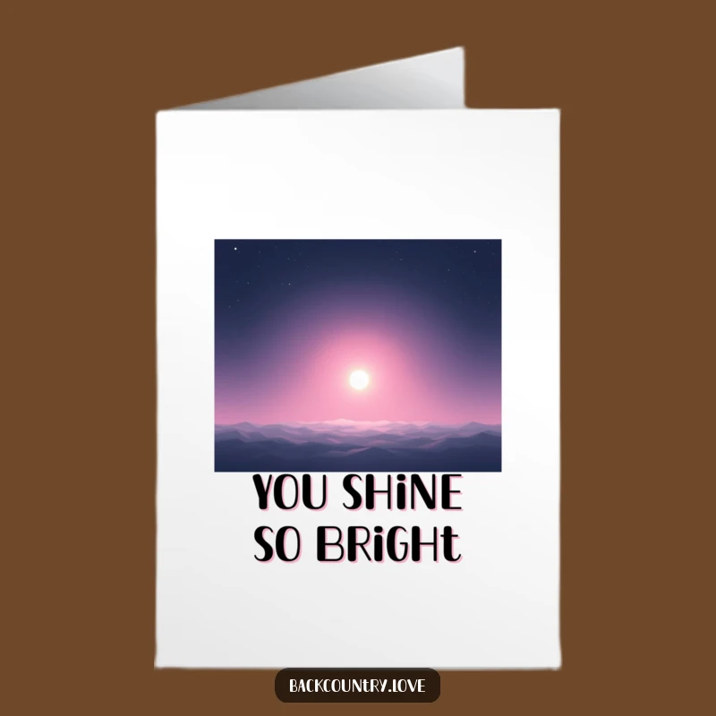 Free Printable Thank You Card: Funny Glowing Dot for Sincere Gratitude