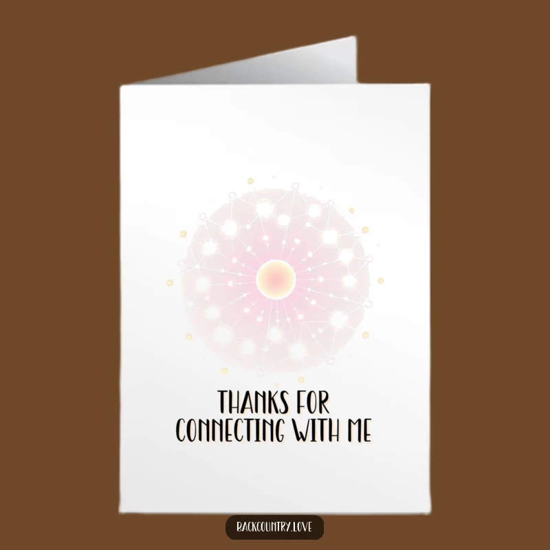 Free Printable Thank You Card: Glowing Nodes Network, Energy Design, Easy Download