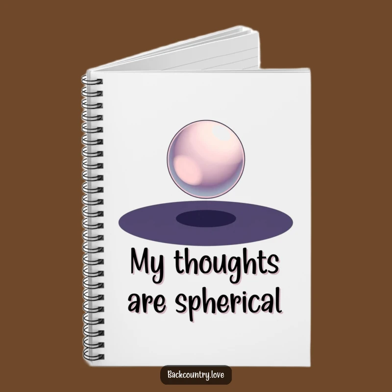 Funny Metallic Sphere Notebook: Jot Down Ideas with Cosmic Clarity