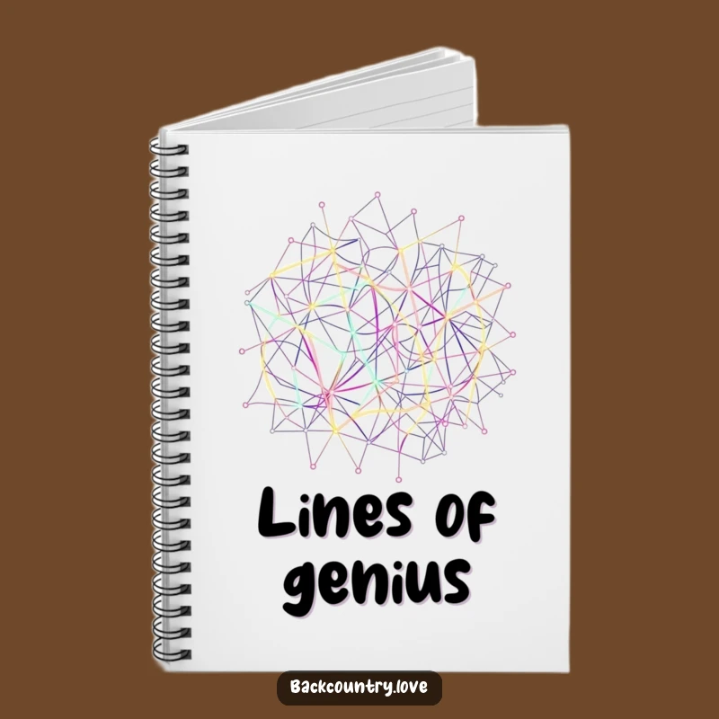 Funny Neon Network Lines Notebook: Jot Down Ideas with Electric Energy