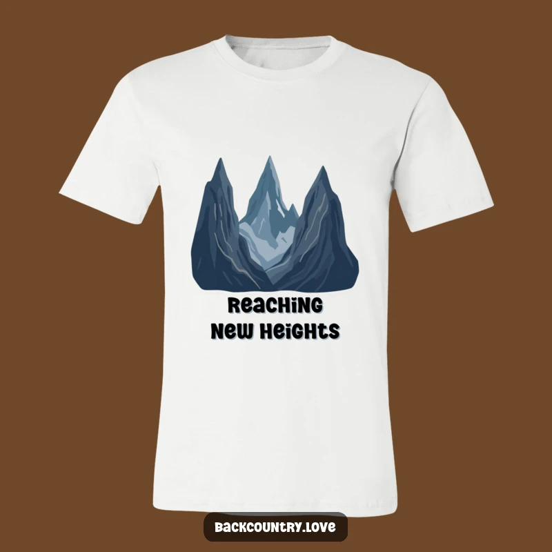 Funny Jagged Peaks Landscape Tee: Wearable Minimalist Art for the Bold